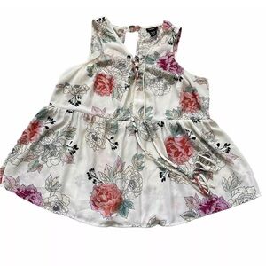 Torrid floral sleeveless blouse size 0
